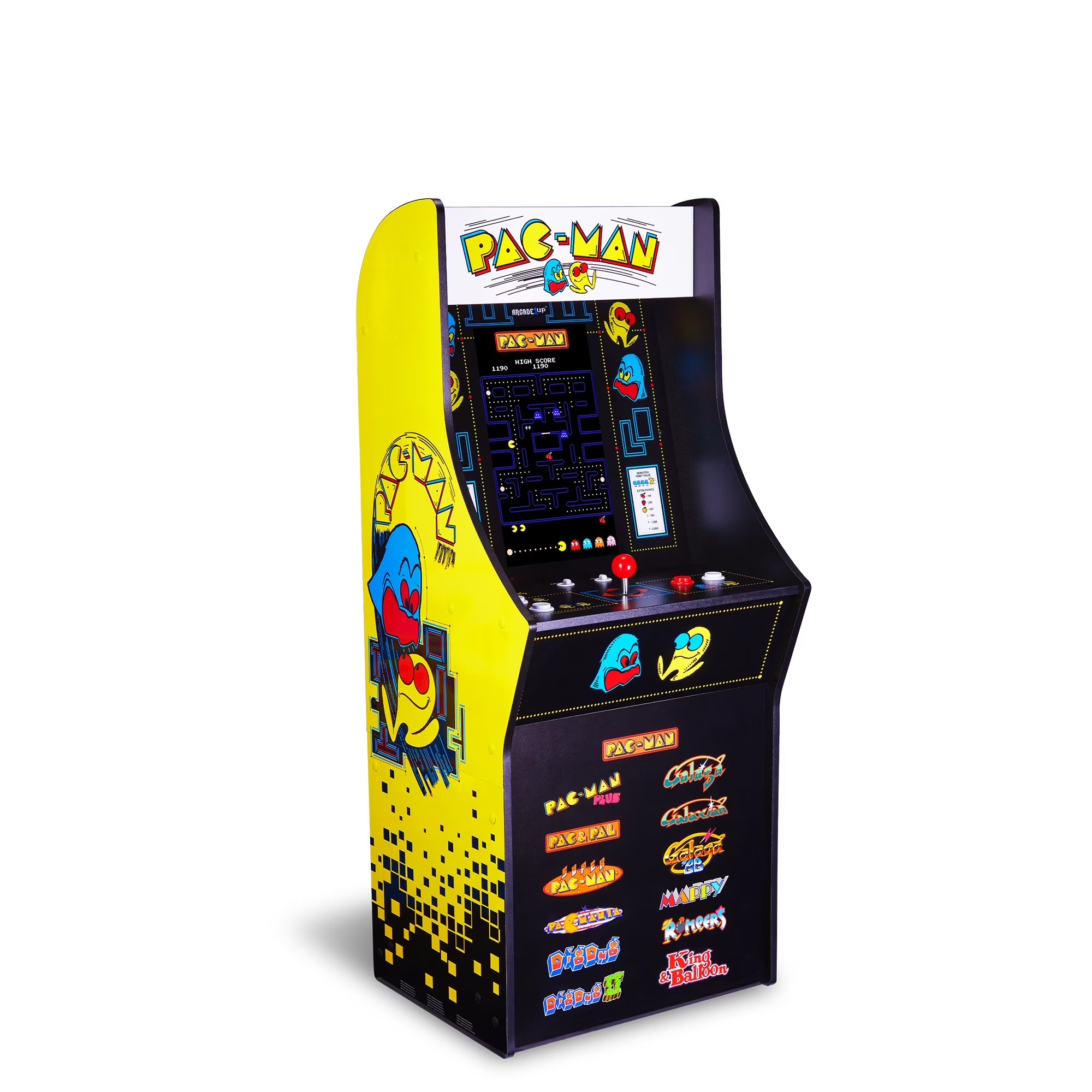 PAC - MAN Classic SE Arcade Machine – 4 - Foot Cabinet, 13 Classic Video Games, 15.6” IPS Display, Easy Assembly, Perfect for at - Home Gaming