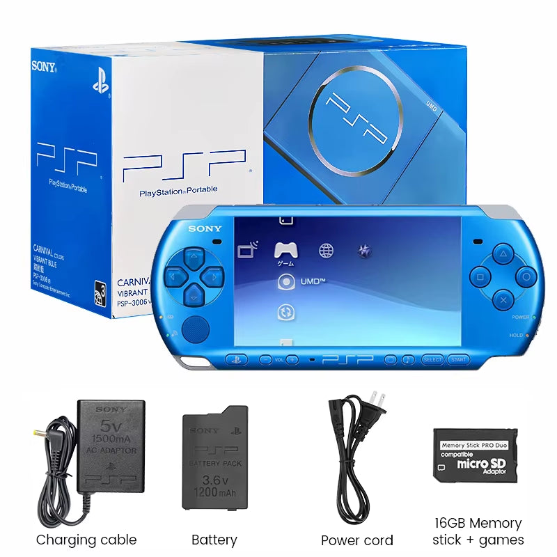 Sony Psp 3000 Original  Portable PSP 3000(PSP-3006) Sony Original Handheld Arcade Game Console (+Free Games)