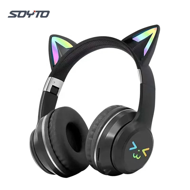 BT612 Wireless Cute Cat Ear Kids Headphones