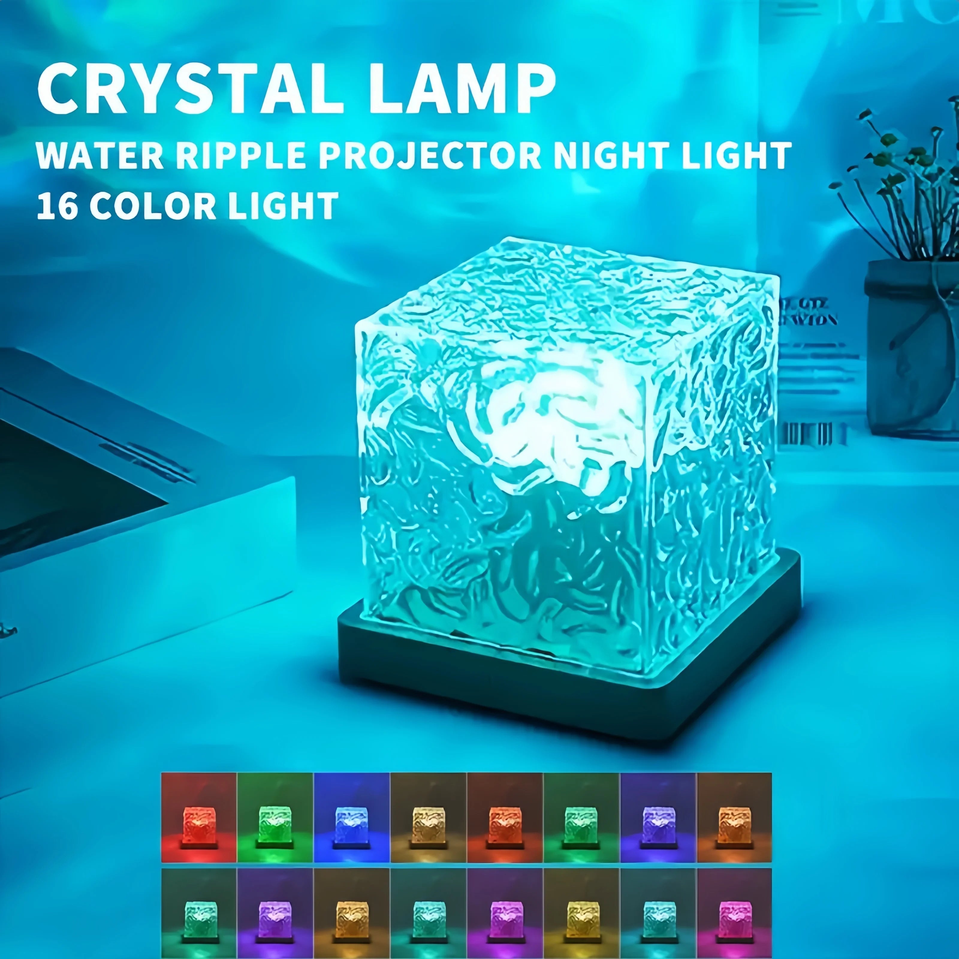 16-Color Water Ripple LED Projector