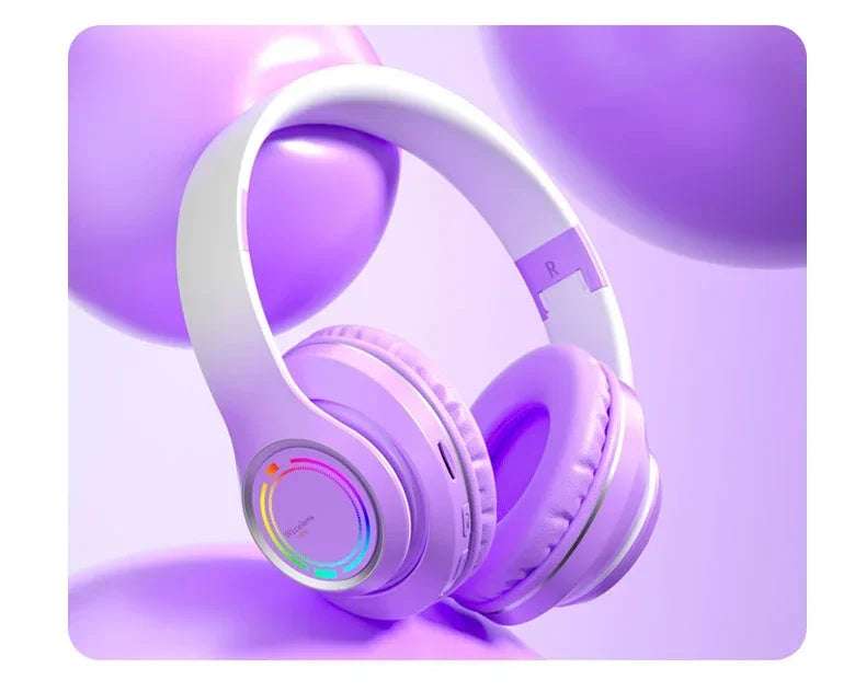 Gradient Luminous Wireless Gaming Headset with Mic