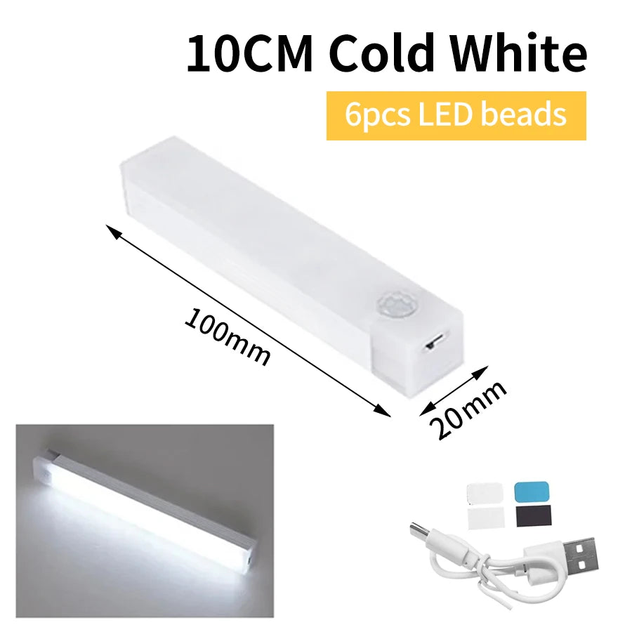 1-4Pcs Rechargeable Motion Sensor LED Lights