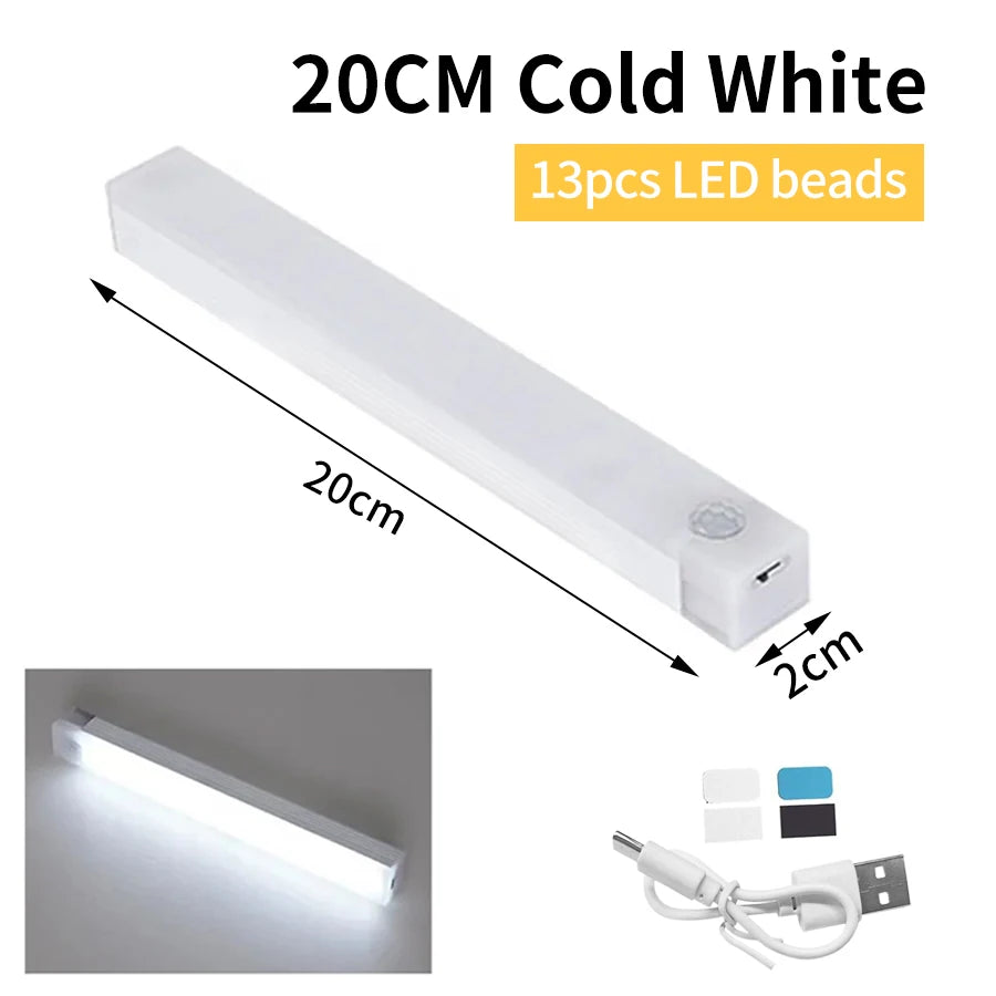 1-4Pcs Rechargeable Motion Sensor LED Lights