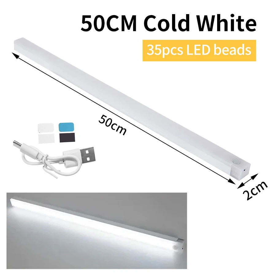 1-4Pcs Rechargeable Motion Sensor LED Lights