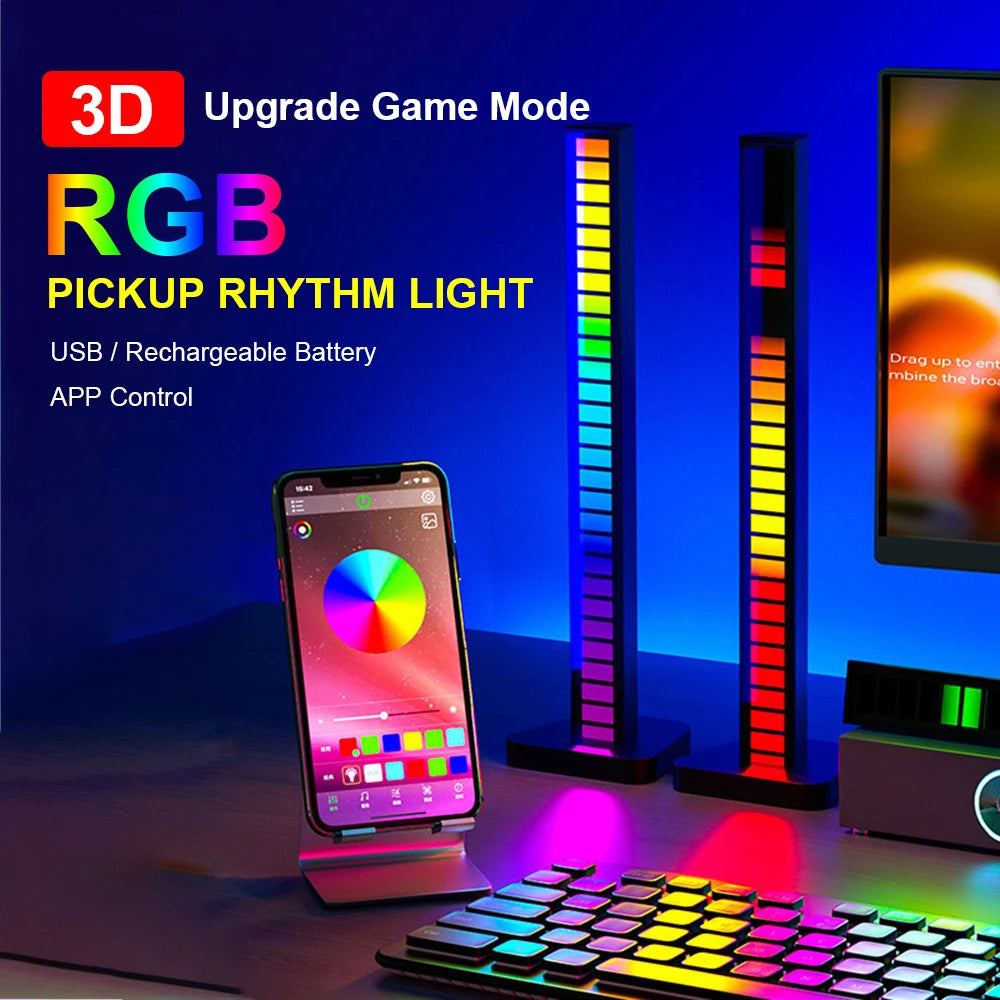 LED Charge RGB Light Bar Sound Activated