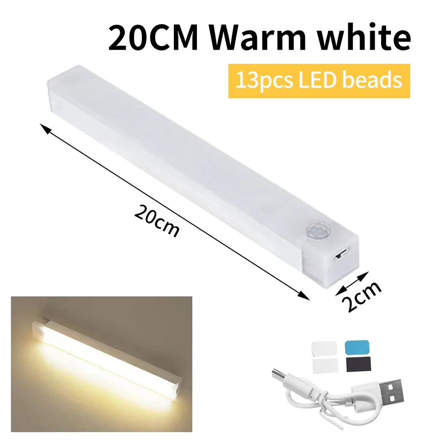 1-4Pcs Rechargeable Motion Sensor LED Lights