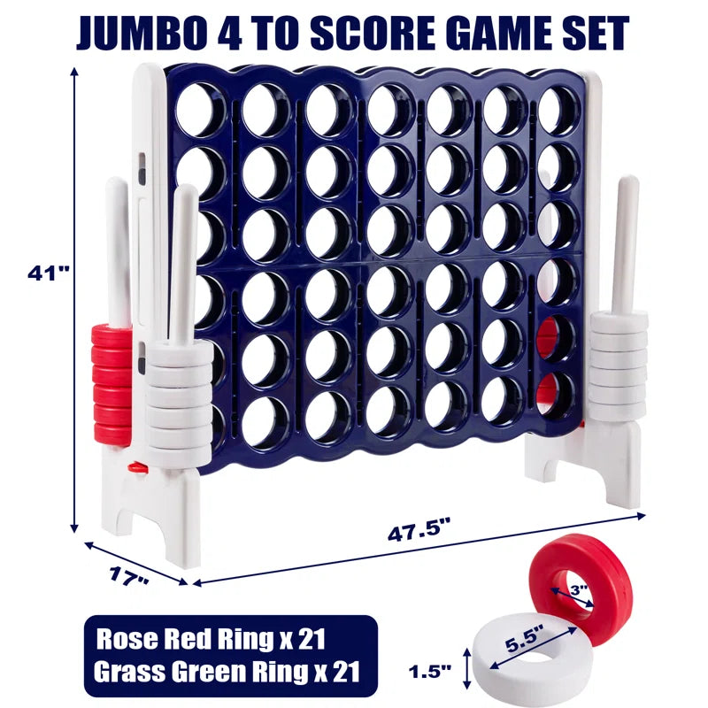 4Score Jumbo 4-To-Score Giant Game Set