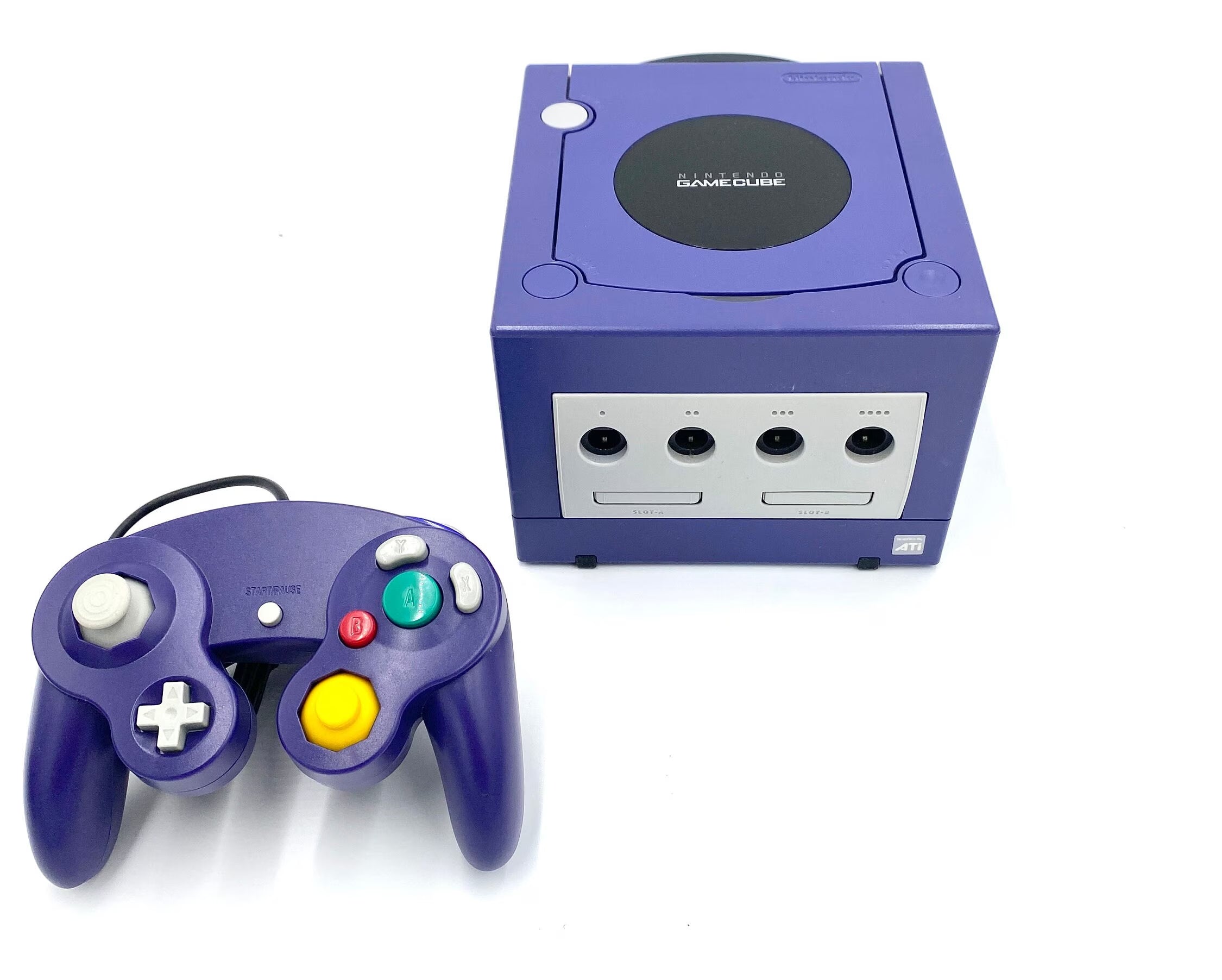 Nintendo Gamecube Console NGC Console Various Colors + Controller + Wires Bundle