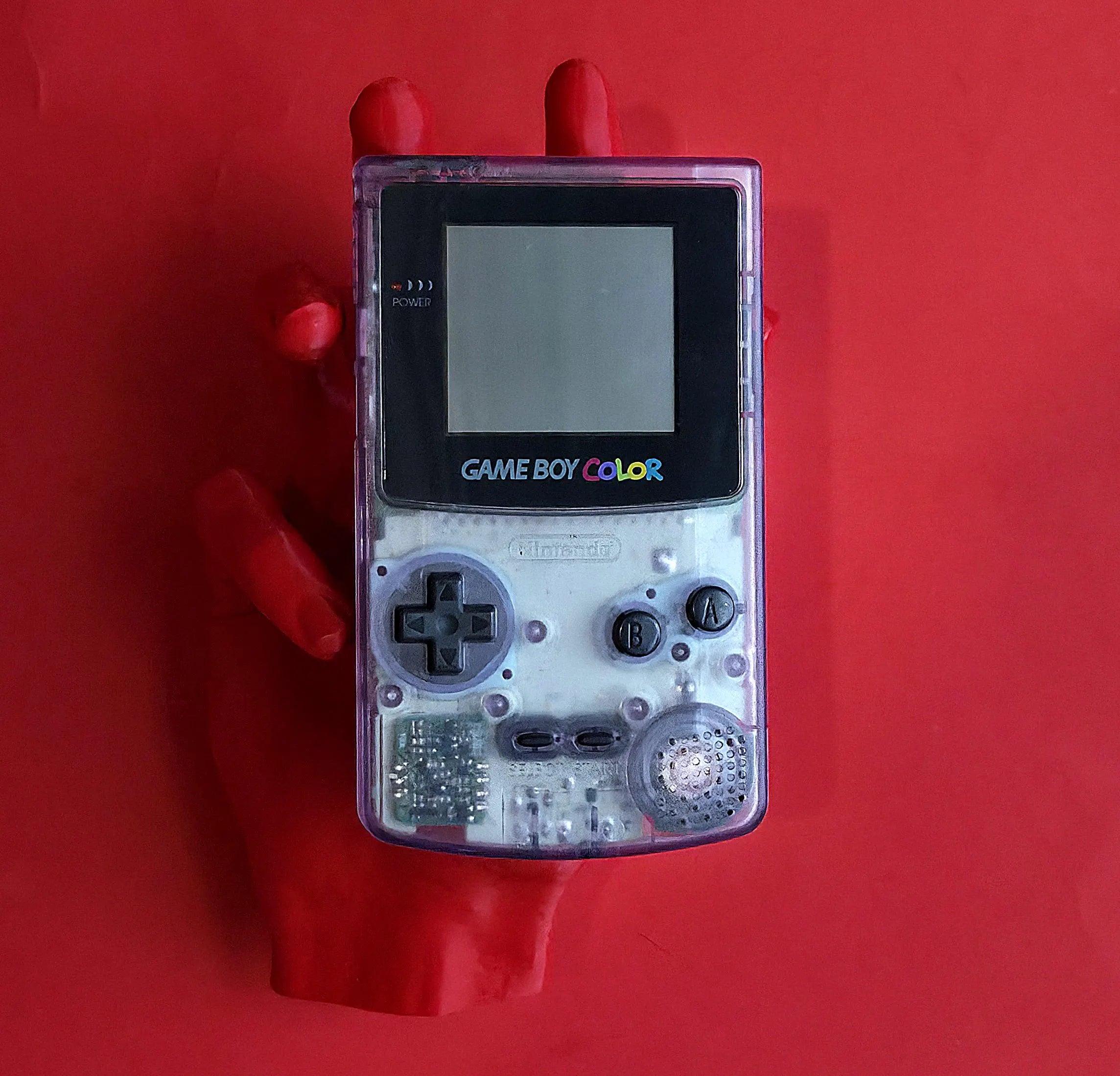 Restored Official Gameboy Color with Aftermarket Shell