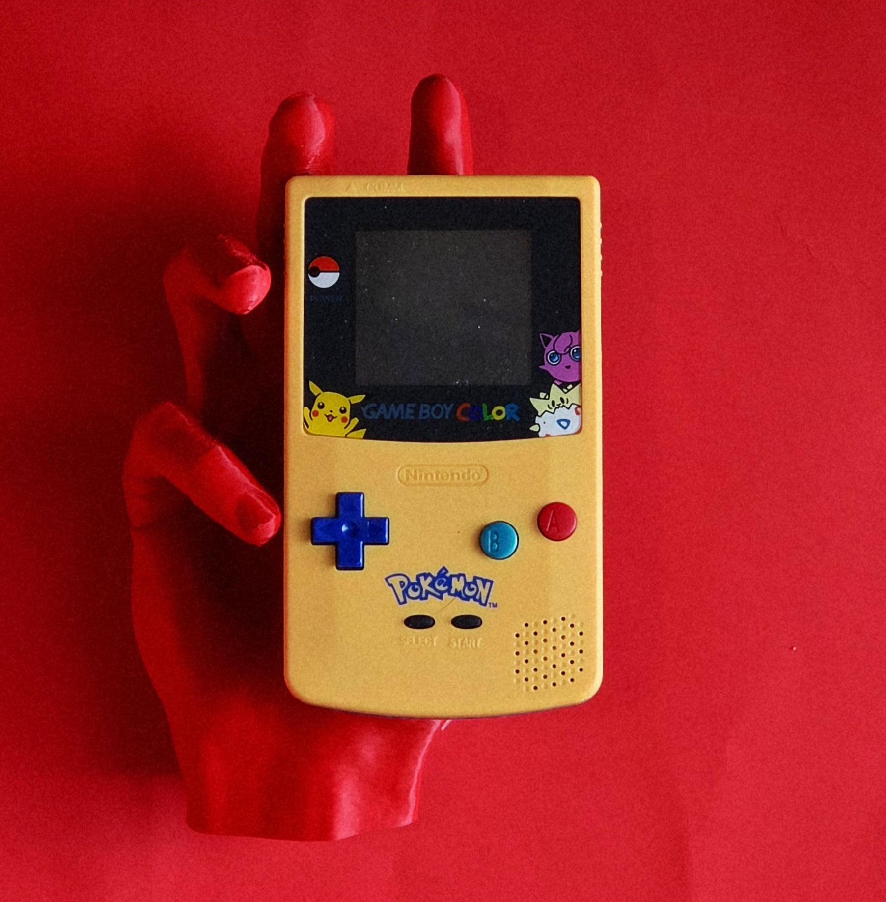 Restored Official Gameboy Color with Aftermarket Shell
