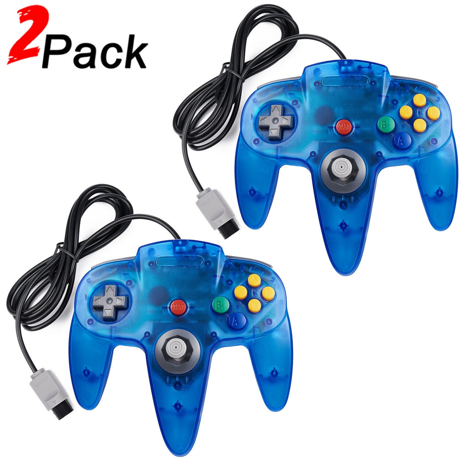 Wired N64 Controller Various Colors Gamepad Remote for Nintendo 64 N64 Console