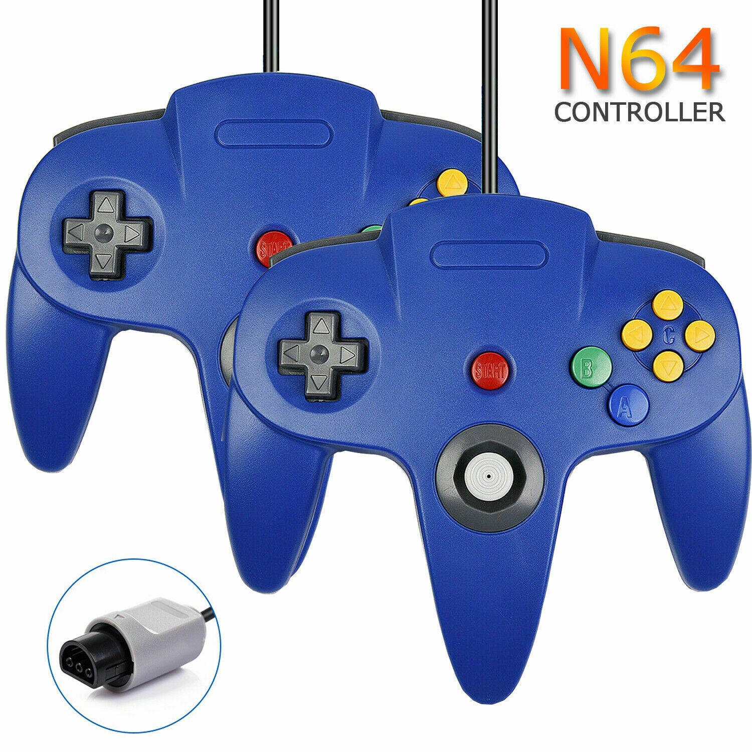 Wired N64 Controller Various Colors Gamepad Remote for Nintendo 64 N64 Console